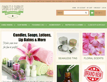 Tablet Screenshot of candlesandsupplies.net